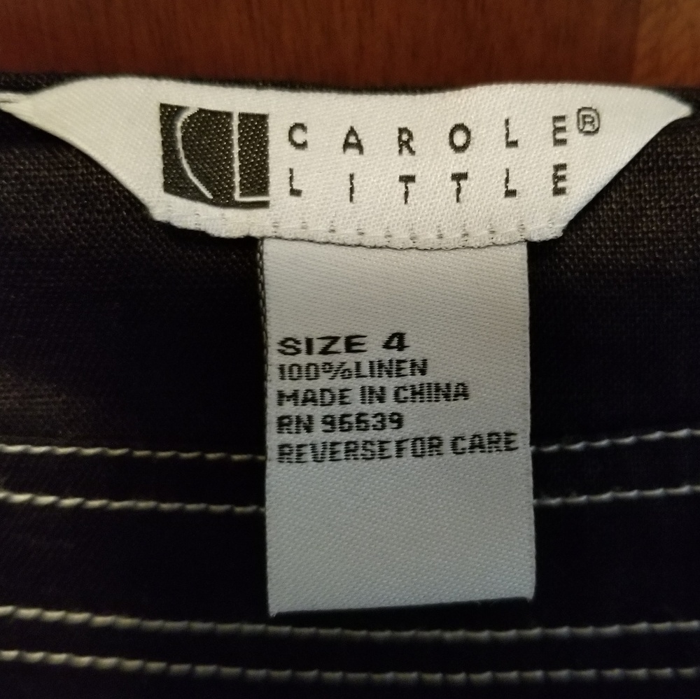 Carole Little Linen Skirt - Picture 3 of 3